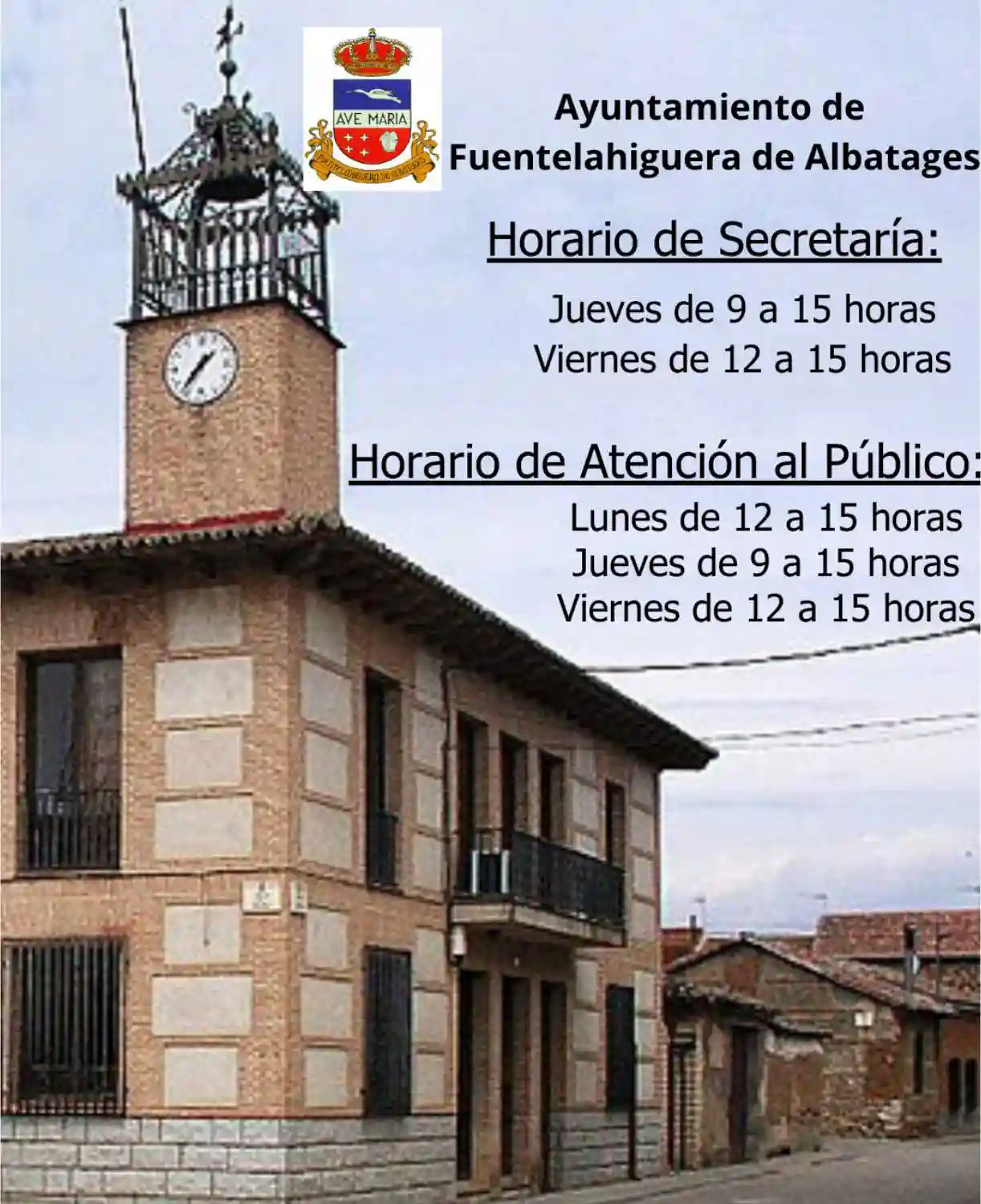 Horario del Ayuntamiento